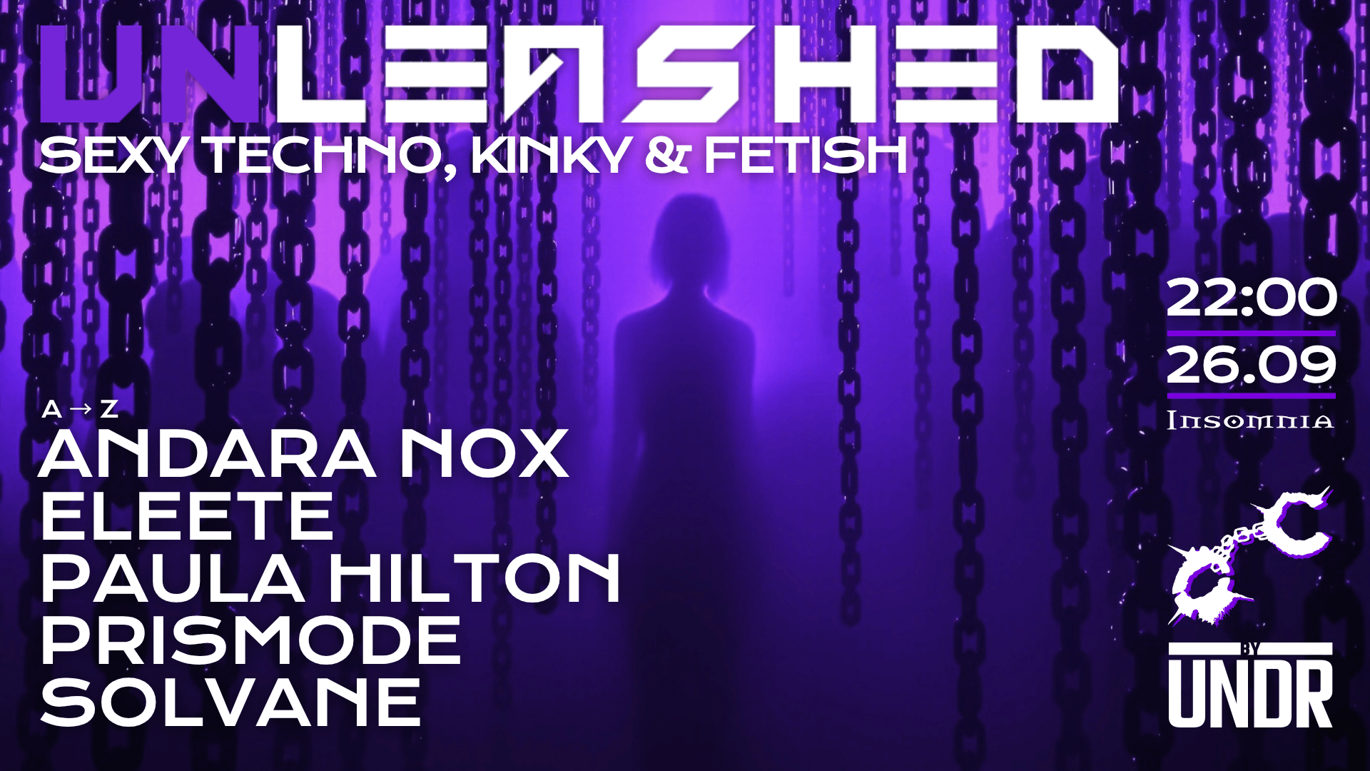 UNLEASHED by UNDR, 26 September 2026 at INSOMNIA Berlin